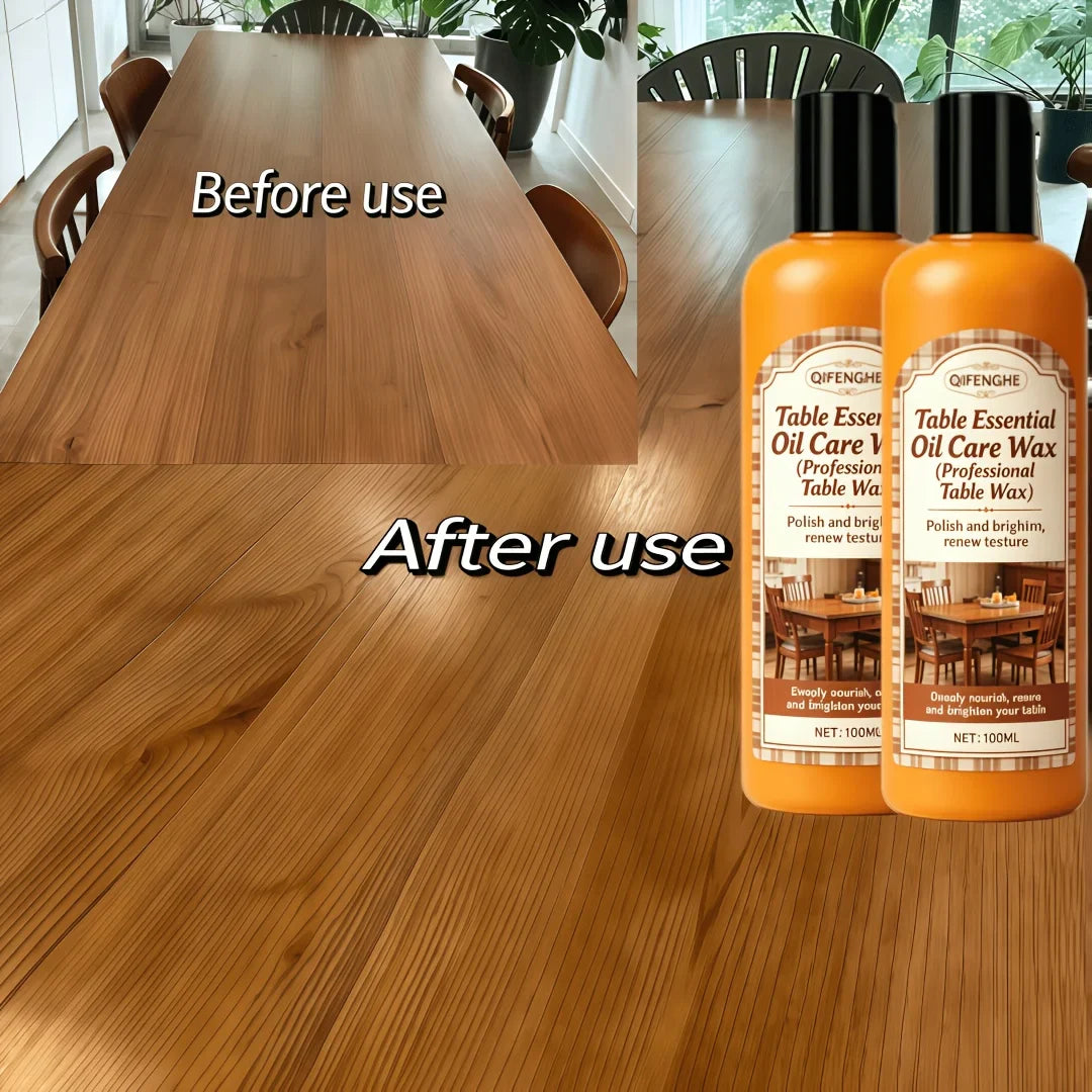 3.38oz Wood Table Wax – One-Step Polish & Protection