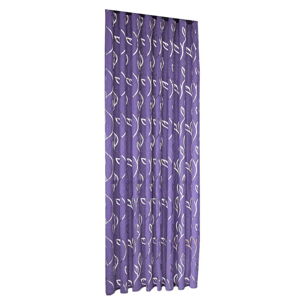 Vines Leaves Tulle Sheer Curtain Panel | Scarf Valance for Home