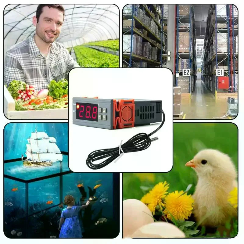 Dual Digital Thermostat Humidity Controller – HELTC 1210W