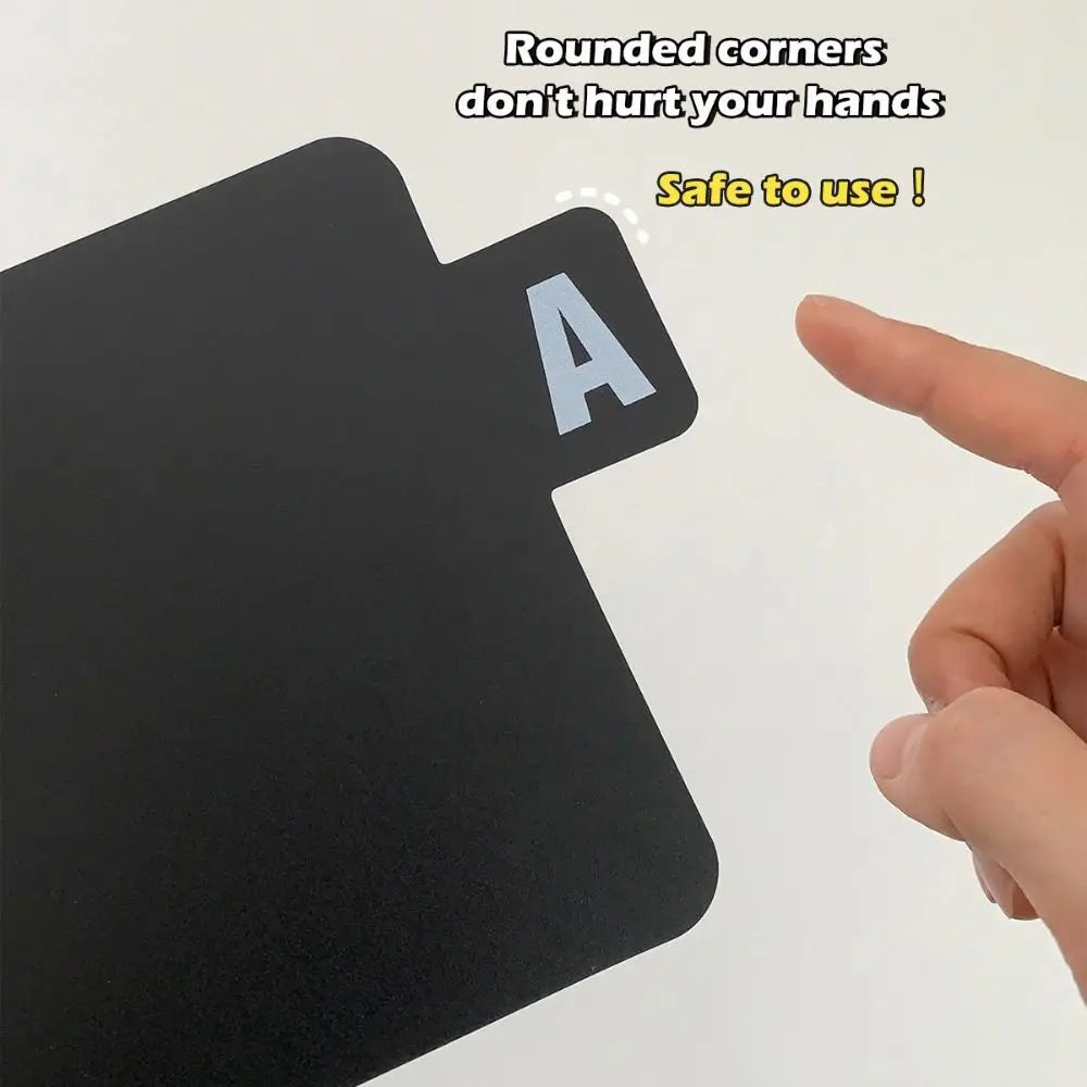 A-Z Vinyl Record Dividers 26pc – Alphabetical Bookmark Clips
