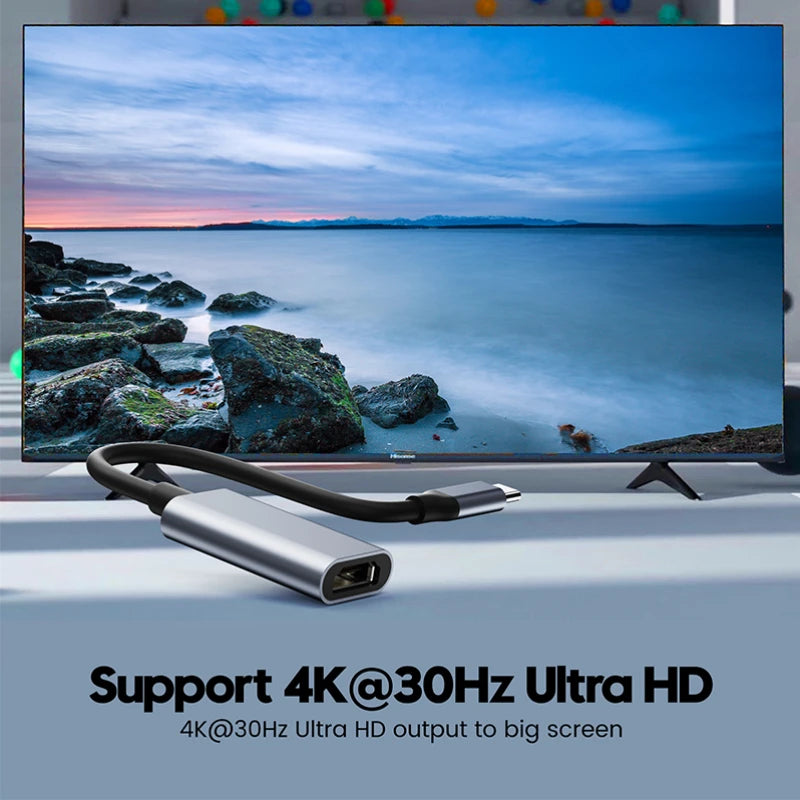 USB Type C to HDMI-compatible Cable USB C to HDMI Converter 4K USB 3.1 HDTV Cable Adapter for MacBook Chromebook Samsung Xiaomi Peaceful Pleasures Health and Wellness