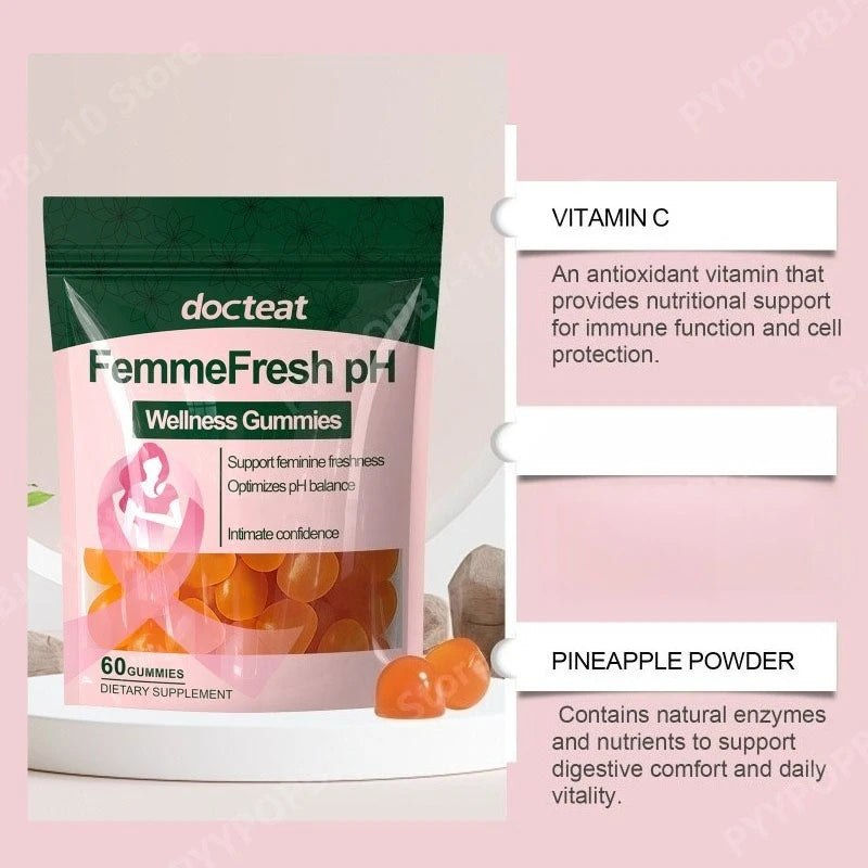 Women's Vitality Support Gentle Daily Care Gummies Soft Chews Dietary Supplement for Energy and Immune Balance 60 Count Peaceful Pleasures Health and Wellness