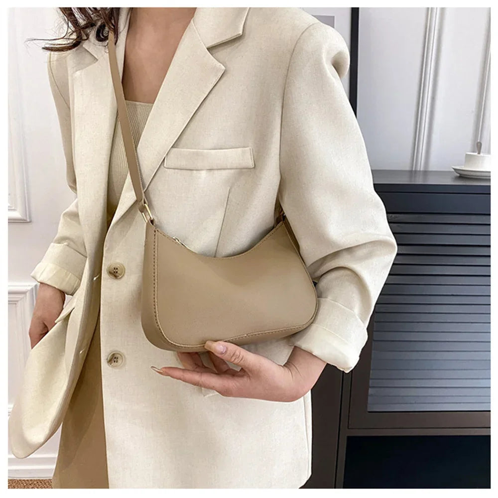 Women's Retro PU Leather Shoulder Bag | Minaudiere Crossbody