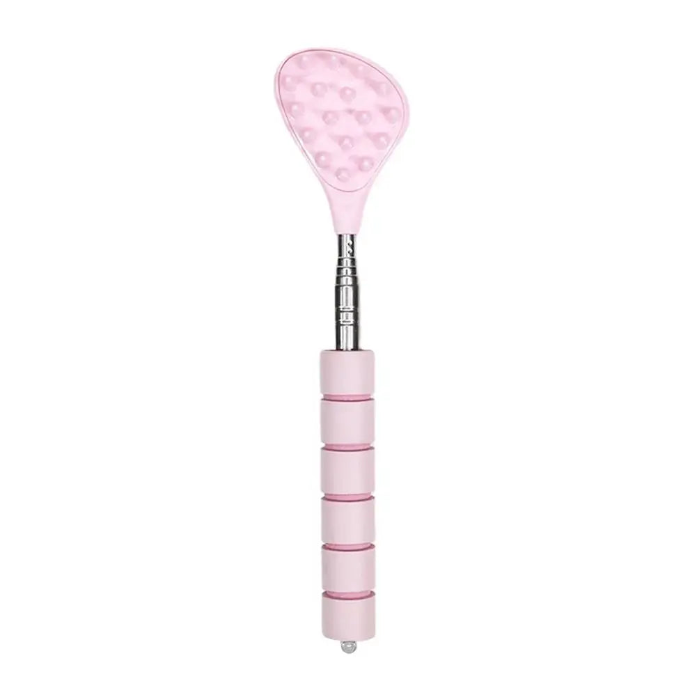Extendable Cactus Back Scratcher With Two Size Spikes Retractable One Hand Itch Stick For Men Women Portable Point Massager Peaceful Pleasures Health and Wellness pink