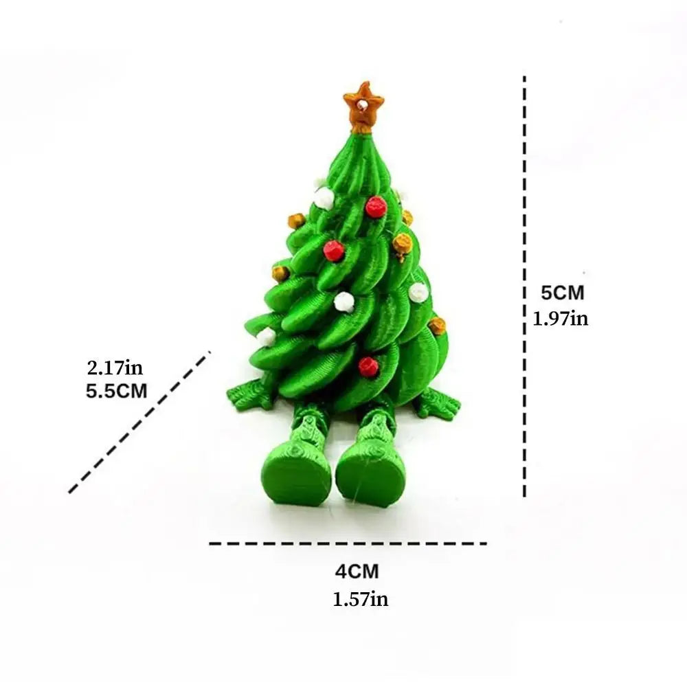 3D Printed Movable Christmas Tree Figurine | Xmas Décor