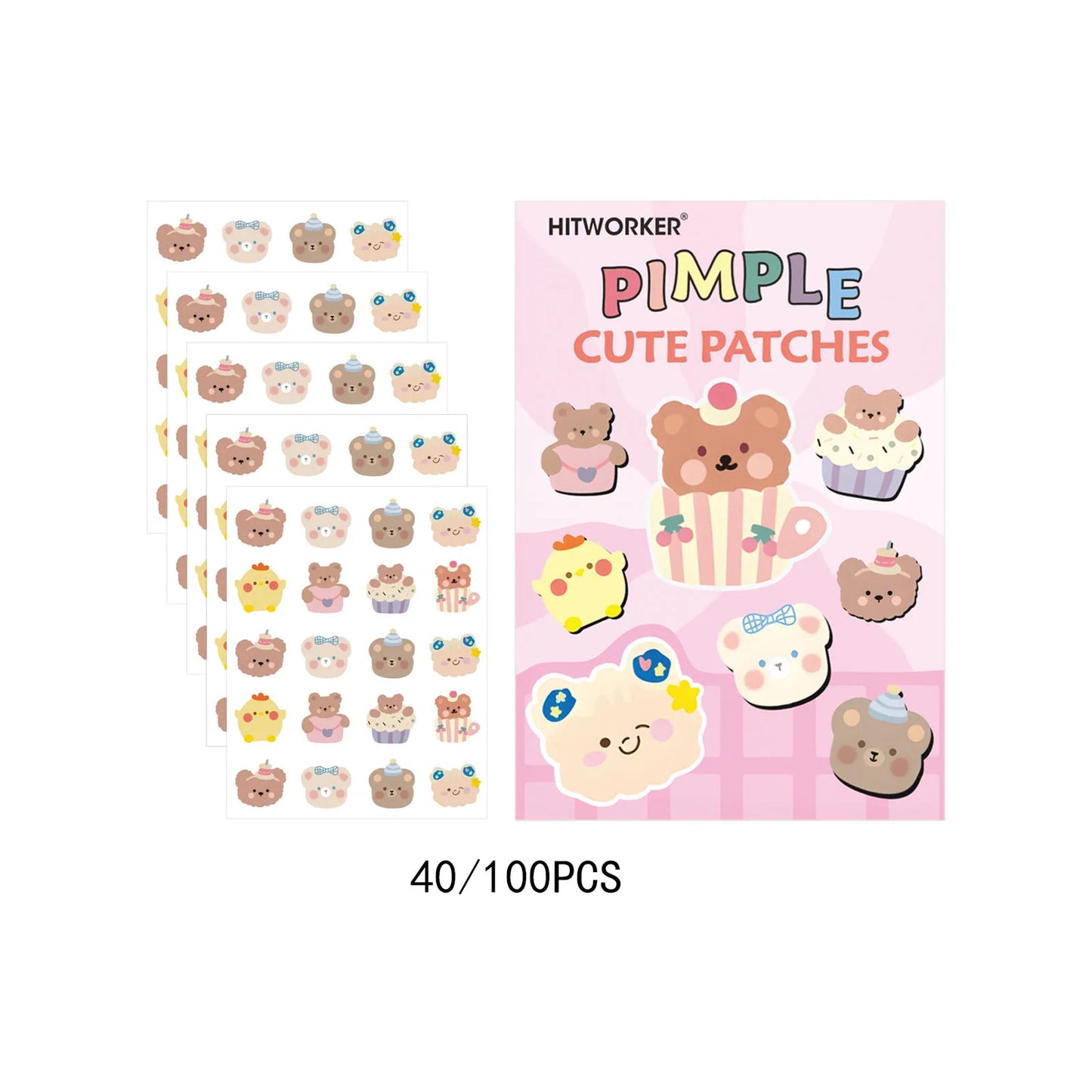Invisible Hydrocolloid Acne Patches – Waterproof, All Skin Types