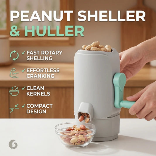 Easy-Clean Automatic Peanut Sheller - Effortless Nut Cracker for Home & Restaurant Use, Food Grade, De-Shelling Machine Peaceful Pleasures Health and Wellness