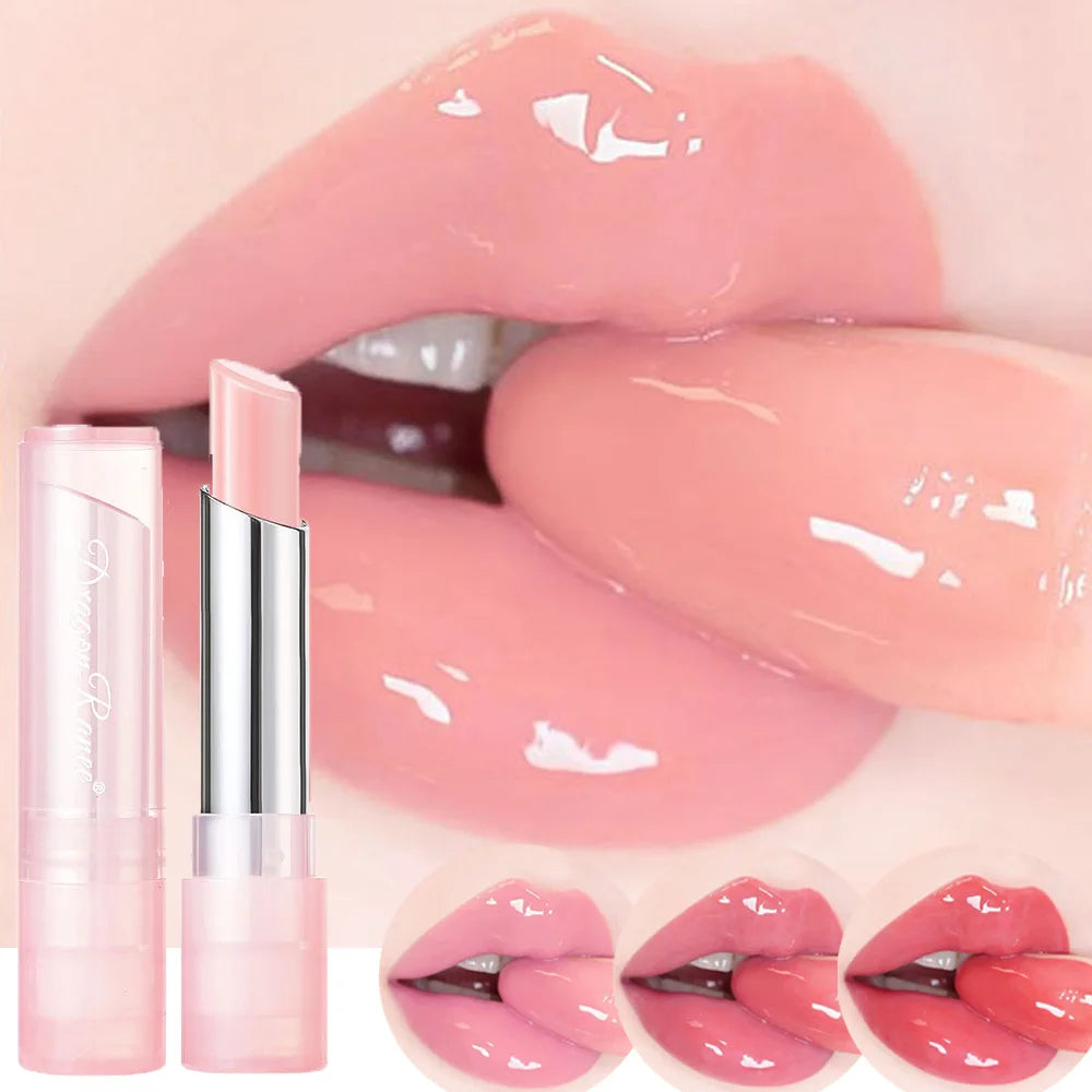 Color-Changing Jelly Lip Balm – Tinted Moisturizing Lipstick