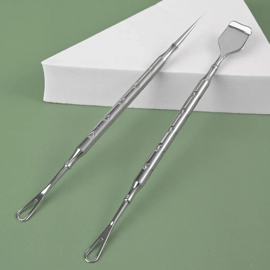 Stainless Steel Comedone Extractor & Blackhead Remover Kit