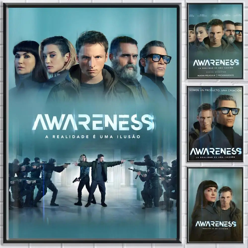 Movie A-Awareness Poster HD Self Adhesive Waterproof Wall Art Ideal for Home Office Dorm Bedroom Great Gift Peaceful Pleasures Health and Wellness