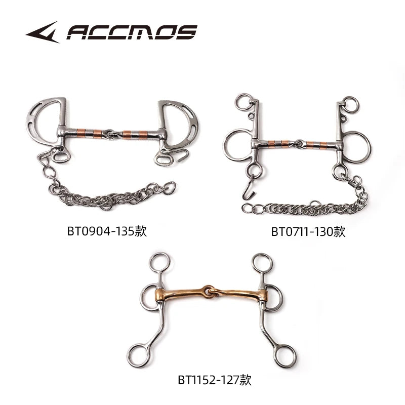 Equestrian Horse Mouth Bit Snaffle Gag Bite Training Riding Harness