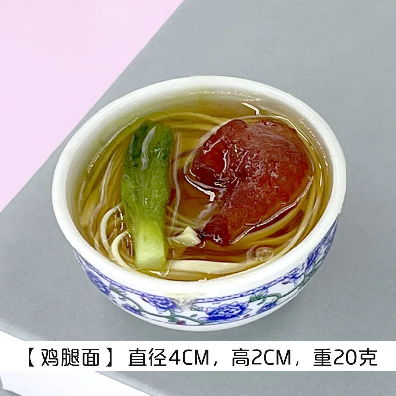 1PCS 4cm Miniature Chinese Desserts Dollhouse Bowl Desserts Food Mini Pretend Food Doll Kitchen Decor Accessories Home Kawaii Peaceful Pleasures Health and Wellness 23