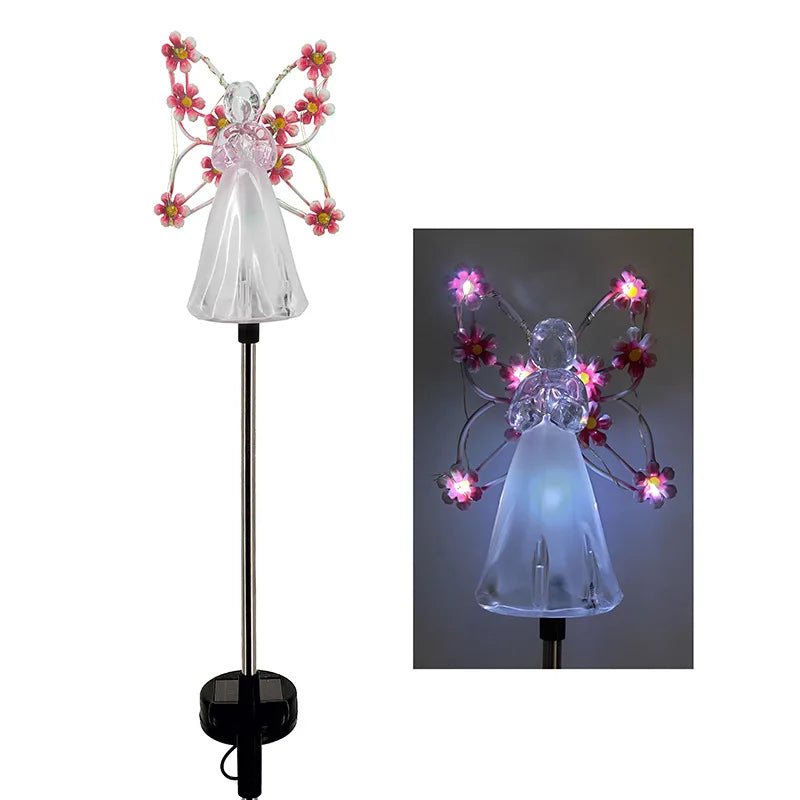 Solar Angel Butterfly Garden Light | LED Waterproof Outdoor Decor