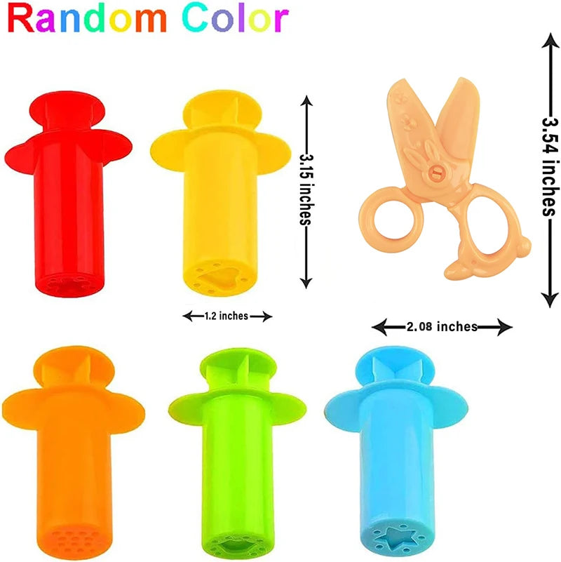 Fun Play Dough Tools Kids Children Toddlers Playdough Extruders