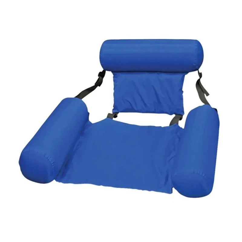 Inflatable Pool Hammock Lounge Chair | Floating Water Mat