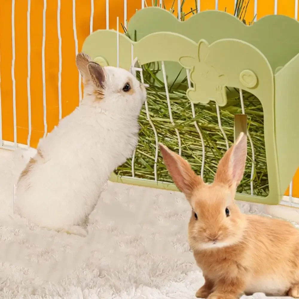 Hanging Rabbit Hay Feeder | Large Capacity Bunny Grass Rack