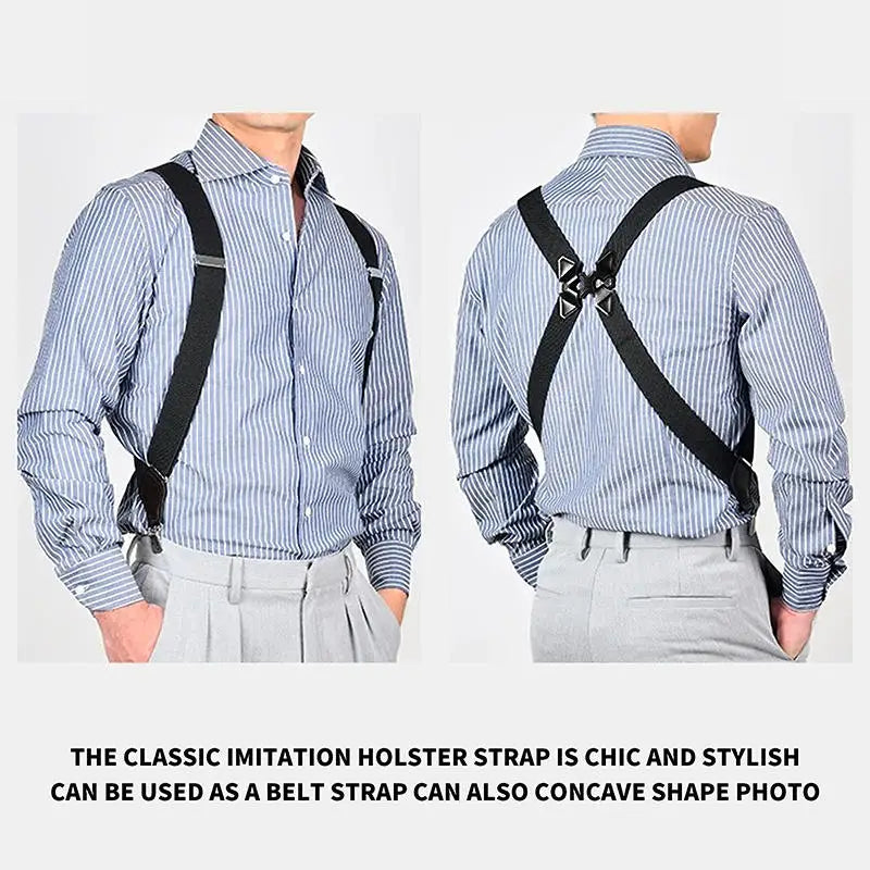 Suspenders For Unisex Adjustable Side Clip Cross Shoulder Straps Elastic Braces Costume Suspenders Harness Man For Pant Peaceful Pleasures Health and Wellness