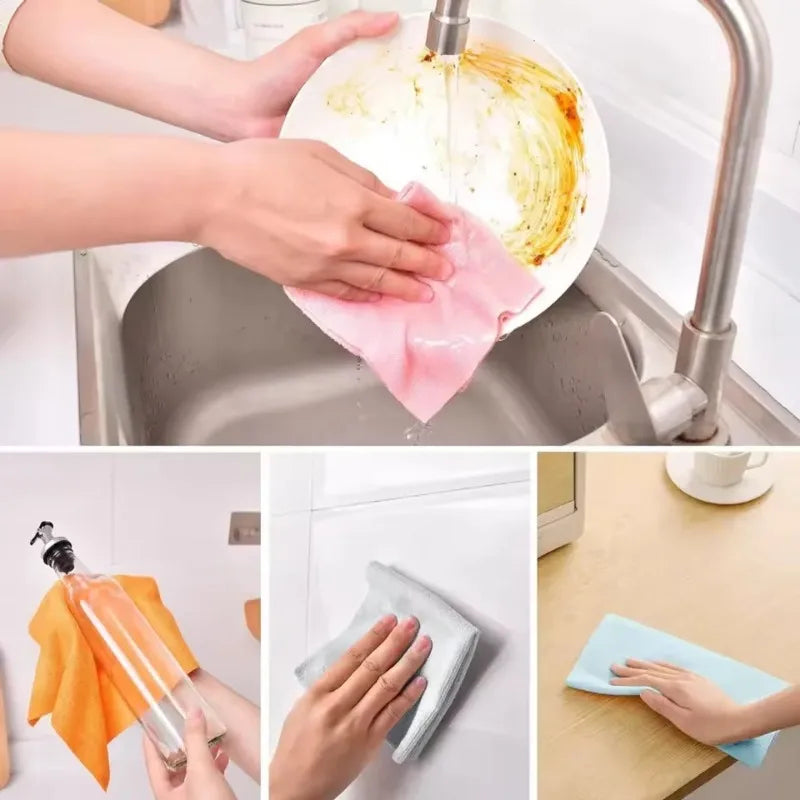 Reusable Microfiber Cleaning Cloth Roll – 20 Eco Sheets