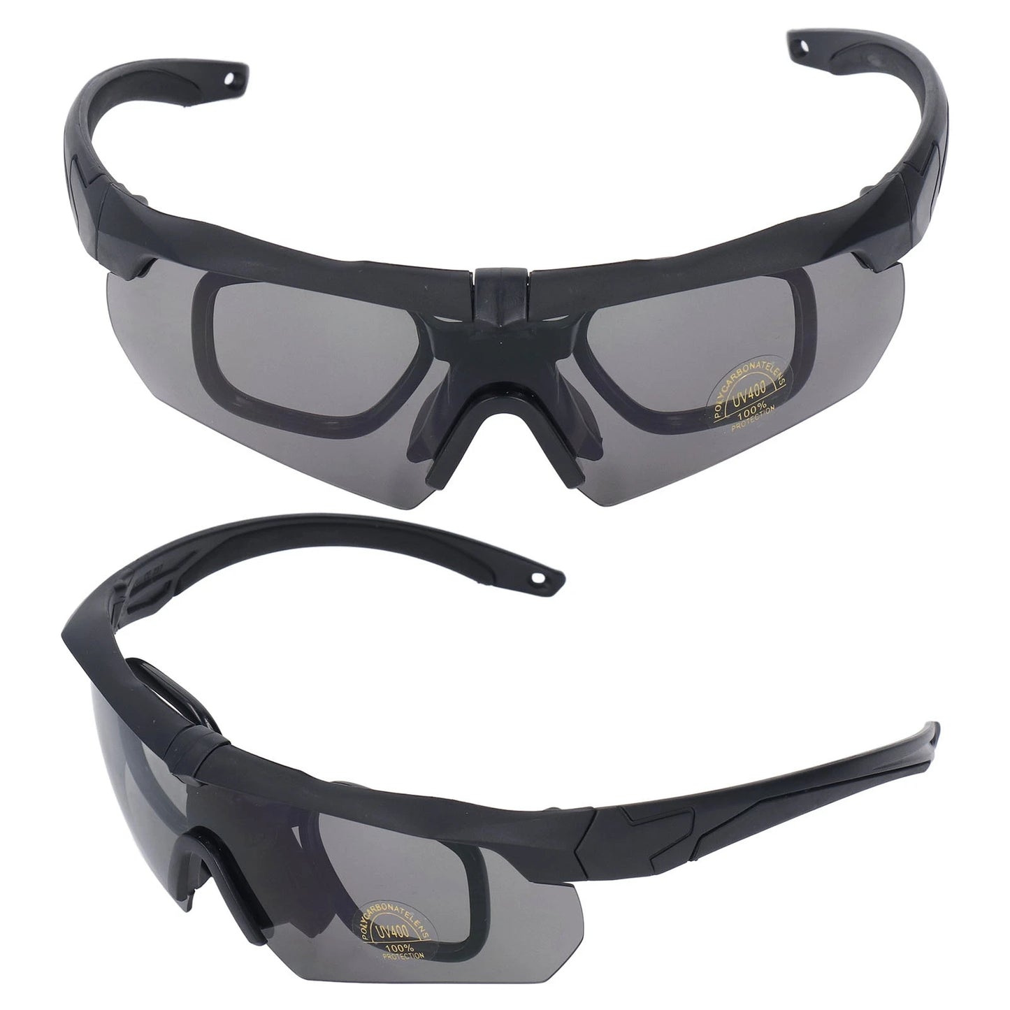 Cycling Glasses Non Glare PC and Silicone Goggles Prevent Wind Sand with Interchangeable Lenses for Sports for Women Men Peaceful Pleasures Health and Wellness