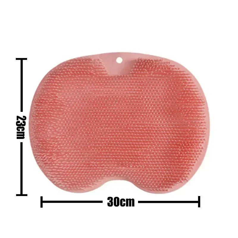 Silicone Foot Scrub Mat & Body Brush | Non-Slip Shower Pad