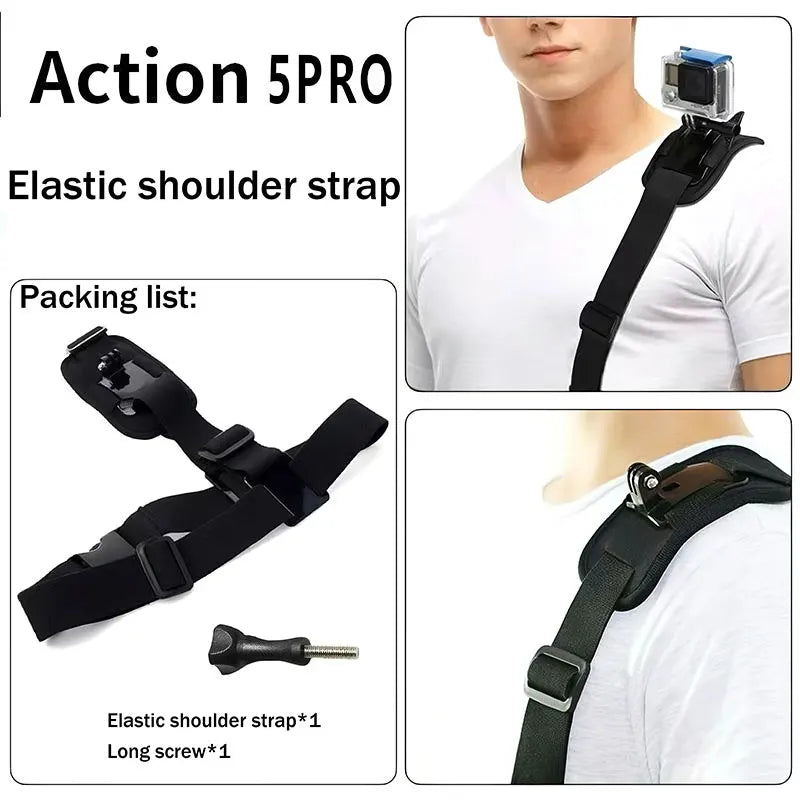 DJI Action 5 Pro/4/3 Accessories Kit – Case, Strap & More