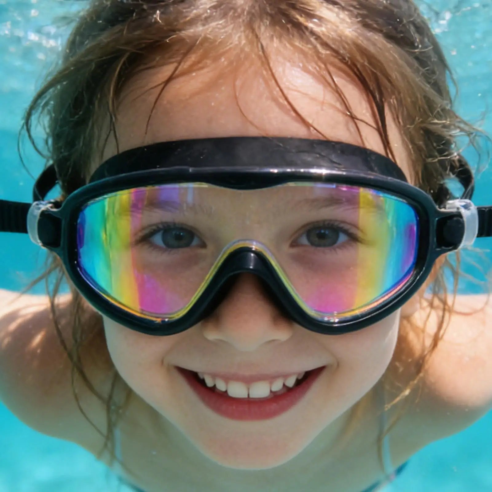 Kids Swim Goggles with Nose Clip & Earplugs Anti-Fog & Leakproof for Boys Girls Pool Beach Snorkeling Diving Water Sports Summer Peaceful Pleasures Health and Wellness