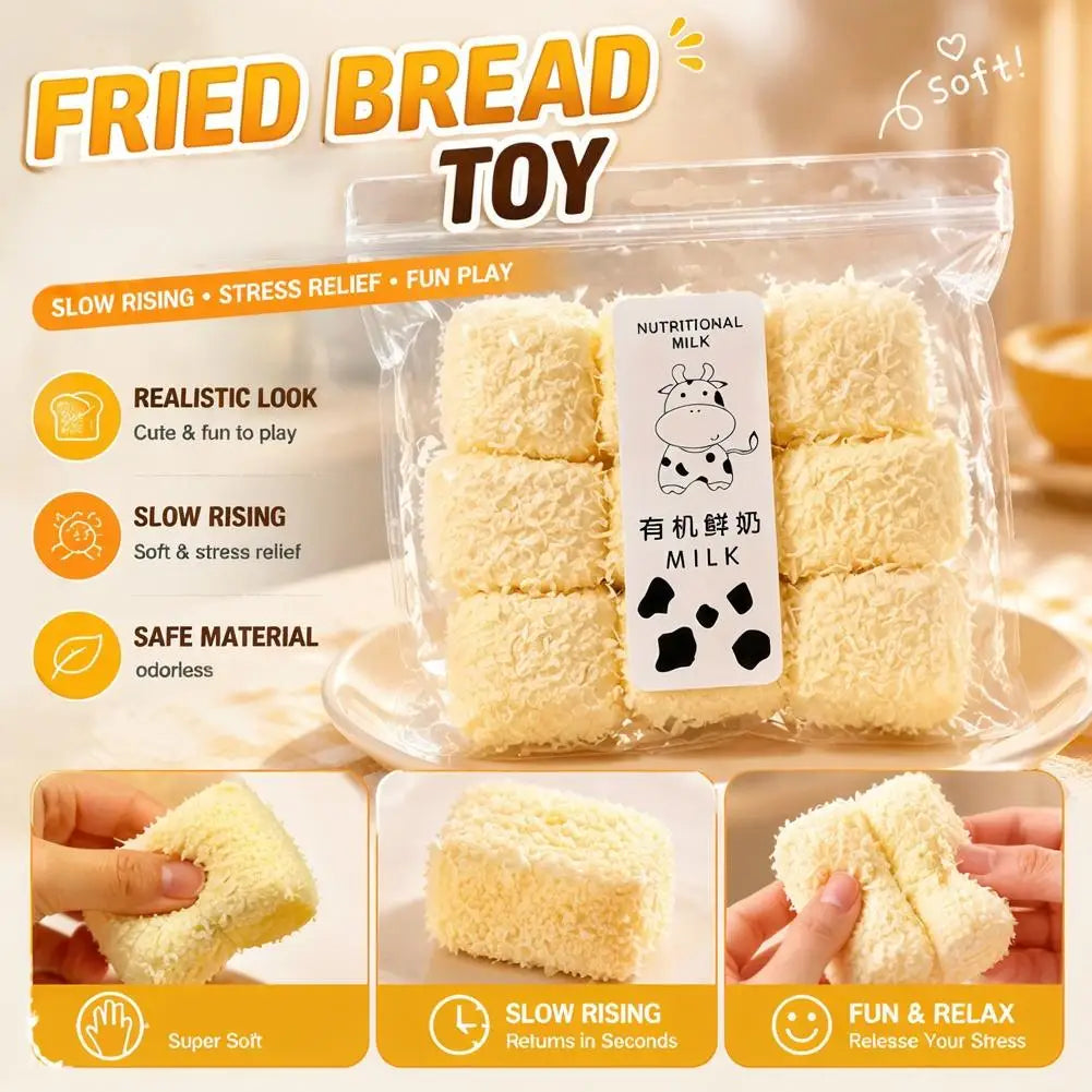 Realistic Coconut Milk Cube Squeeze Toy Satisfying Tactile Experience