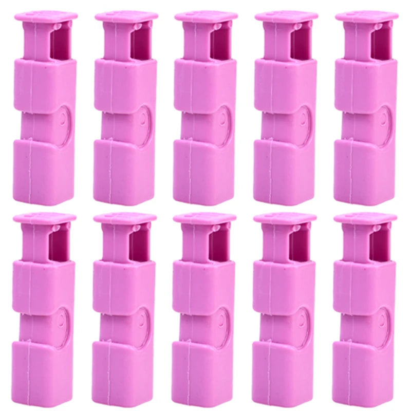 Snack Moisture Proof Sealing Clip Bread Bag Preservation Clip Plastic Bag Sealing Clip Milk Powder Bag Sealing Clips Practical Peaceful Pleasures Health and Wellness 10pcs pink