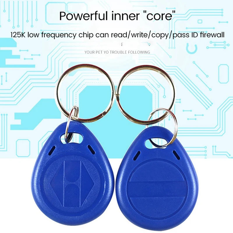 100 PCS Writable 125Khz RFID Key Fob Proximity ID Card Token Tag Rewritable T5577 Universal Peaceful Pleasures Health and Wellness