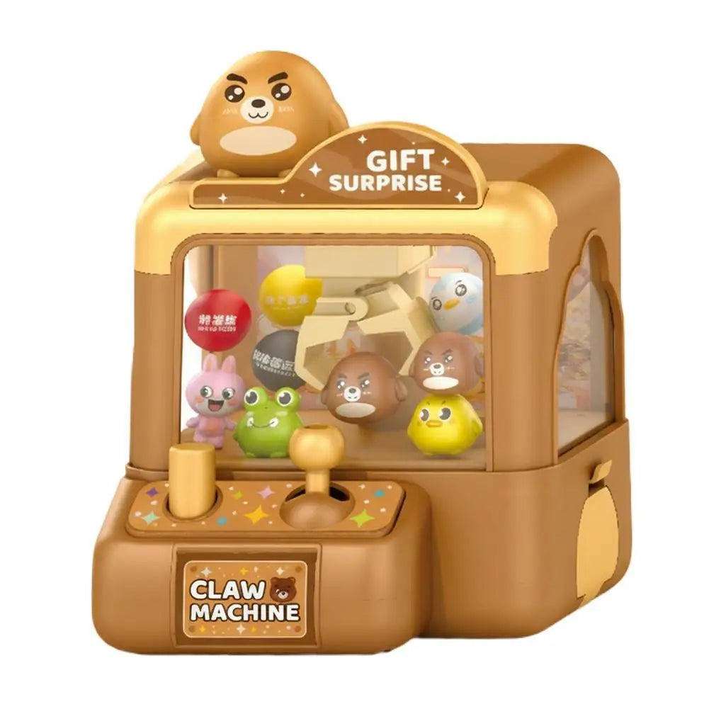 Mini Claw Machine Toy for Kids Portable Desktop Arcade Game Parent‑Child Interactive Grabber Machine Birthday Gift Peaceful Pleasures Health and Wellness Bear