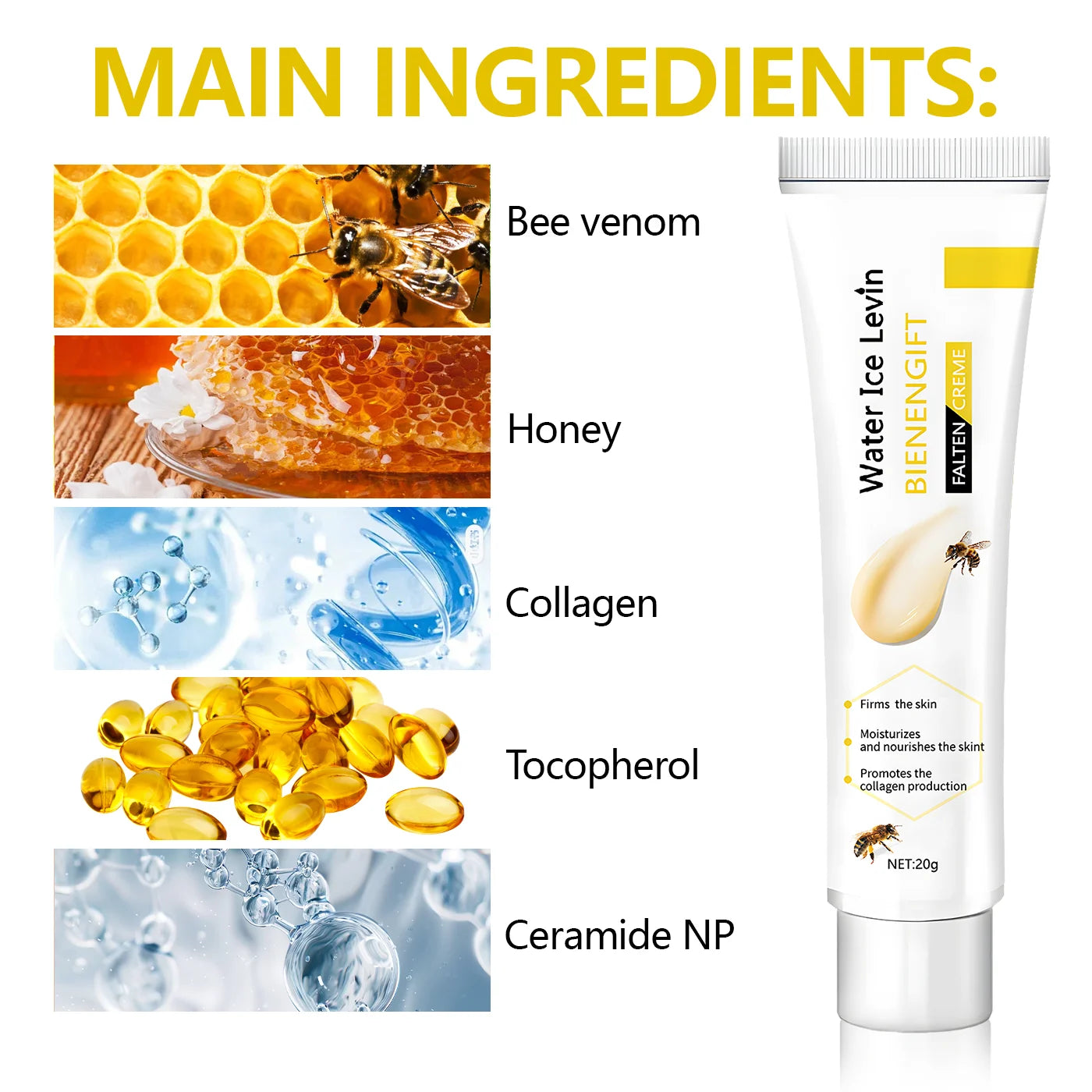 Bee Venom Face & Neck Firming Cream | Lift & Tighten Skin