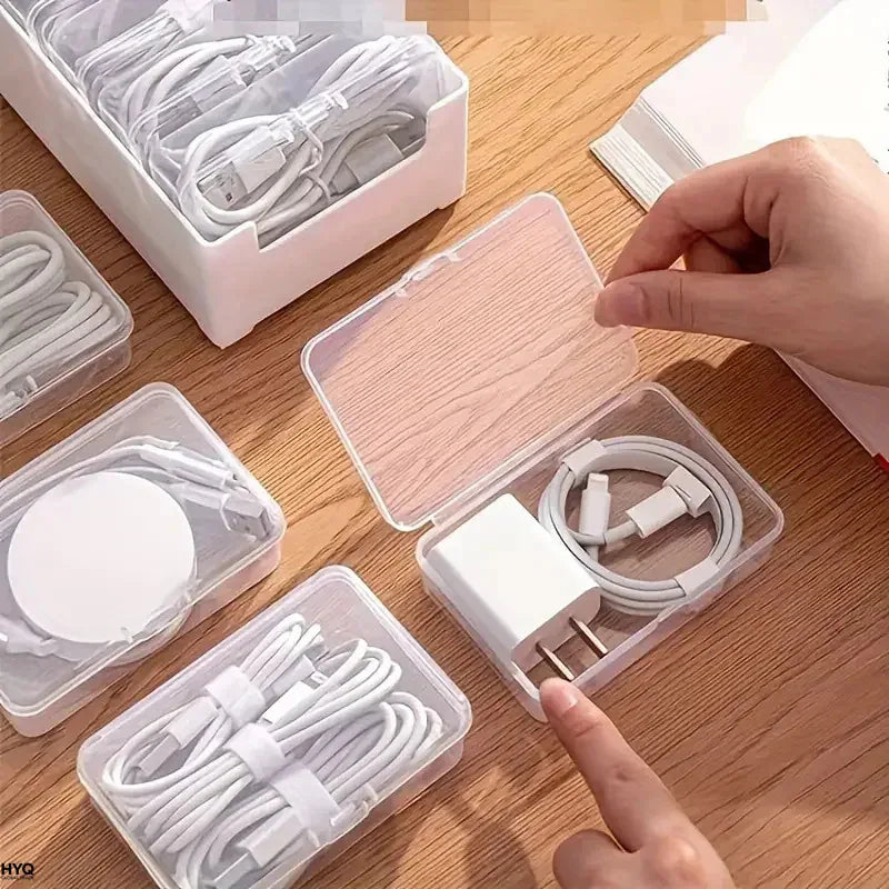 Cable Organizer Durable Plastic Storage Box Daily Office Supplies