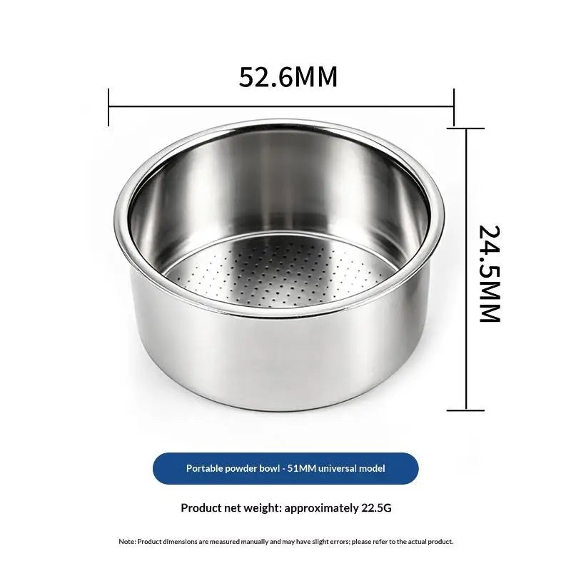 51/54mm Espresso Filter Basket | 304 Stainless Steel Portafilter