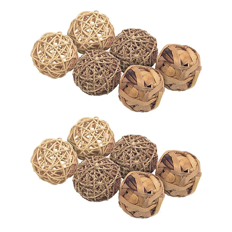 A36T-Small Animal Activity Toy,Pets Play Chew Toys For Bunny Rabbits Guinea Pigs Gerbils, 12 Pack Peaceful Pleasures Health and Wellness
