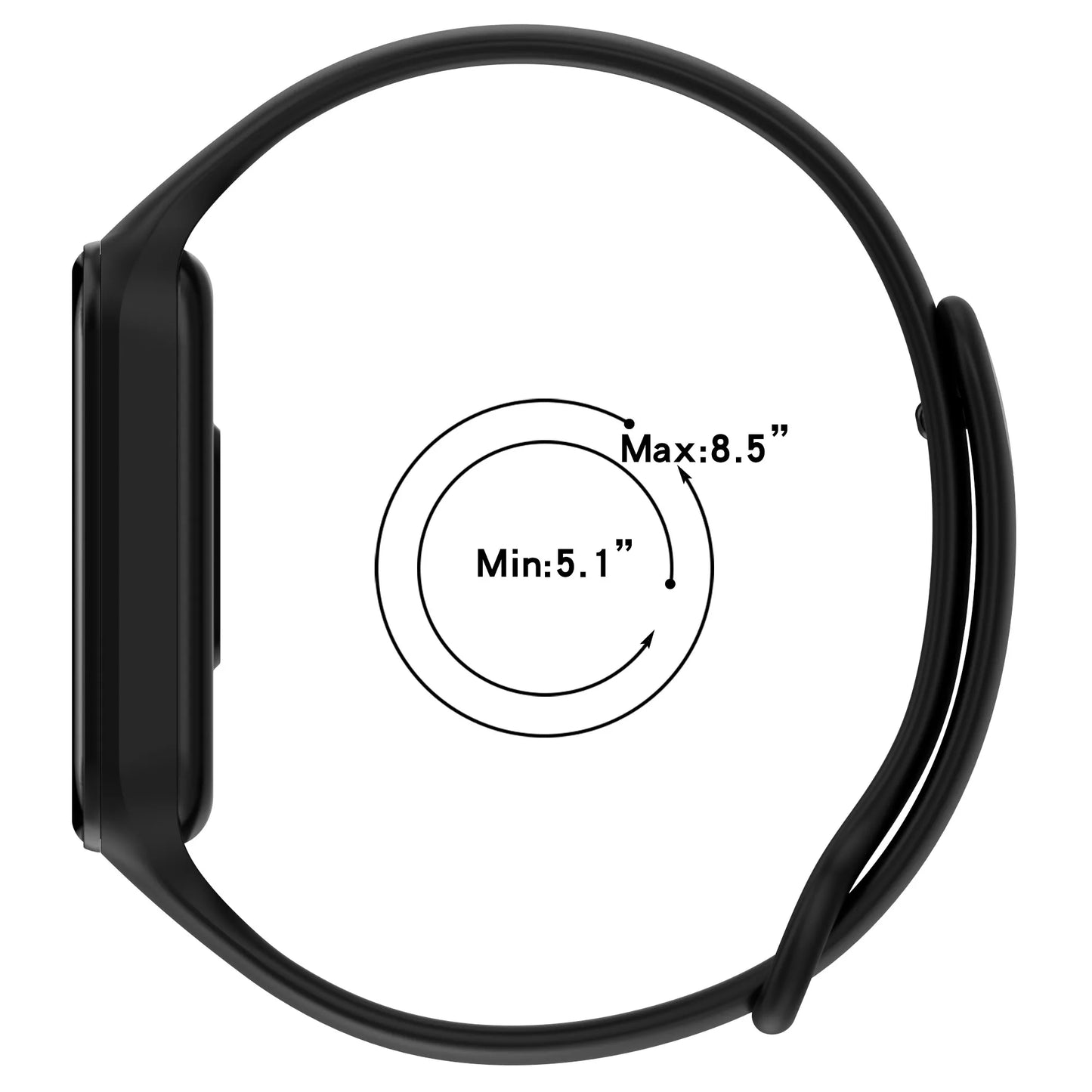 Silicone Replacement Strap for Redmi Band 2 & Xiaomi Band 8