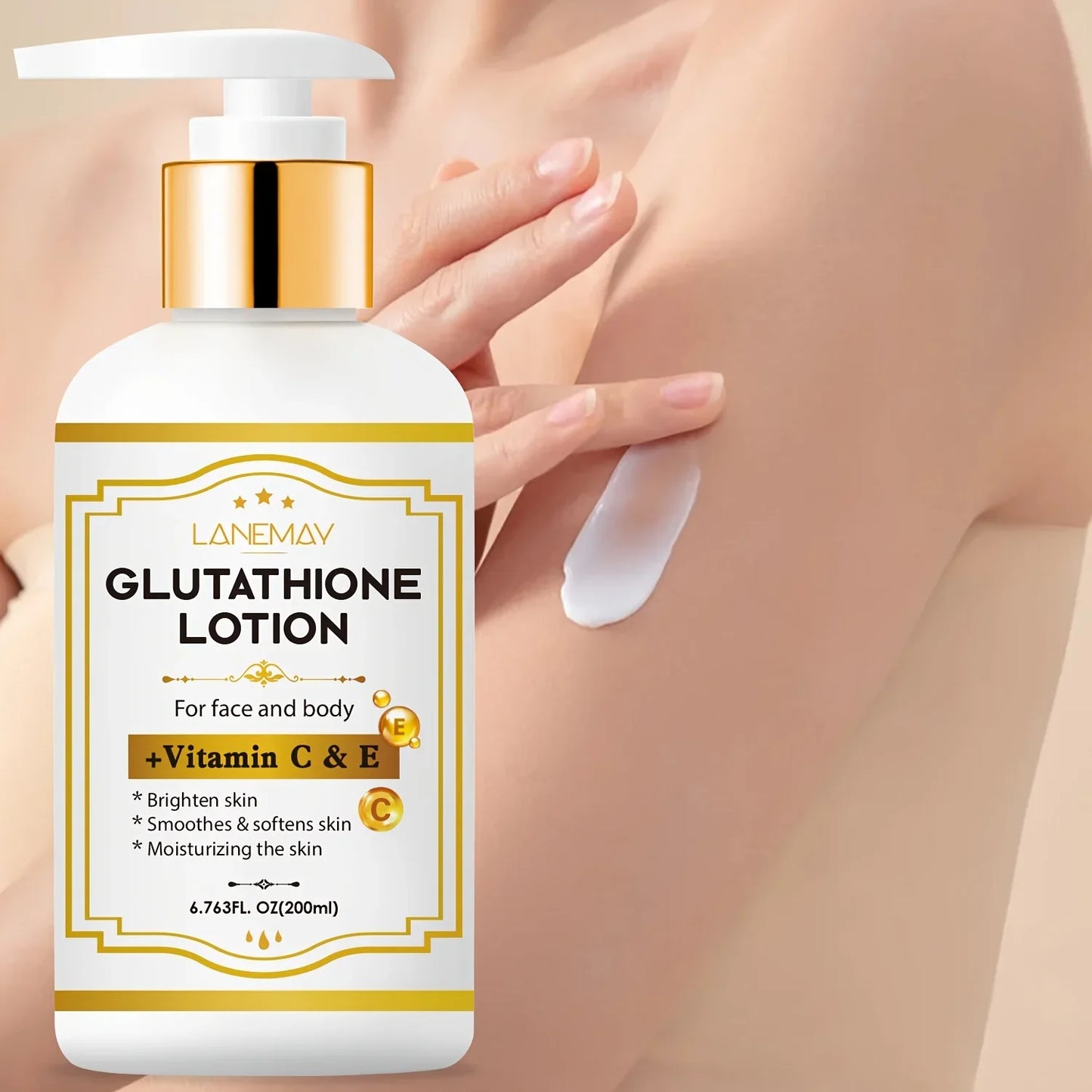 Glutathione Lotion Vitamin C & E – Brightening Body Moisturizer