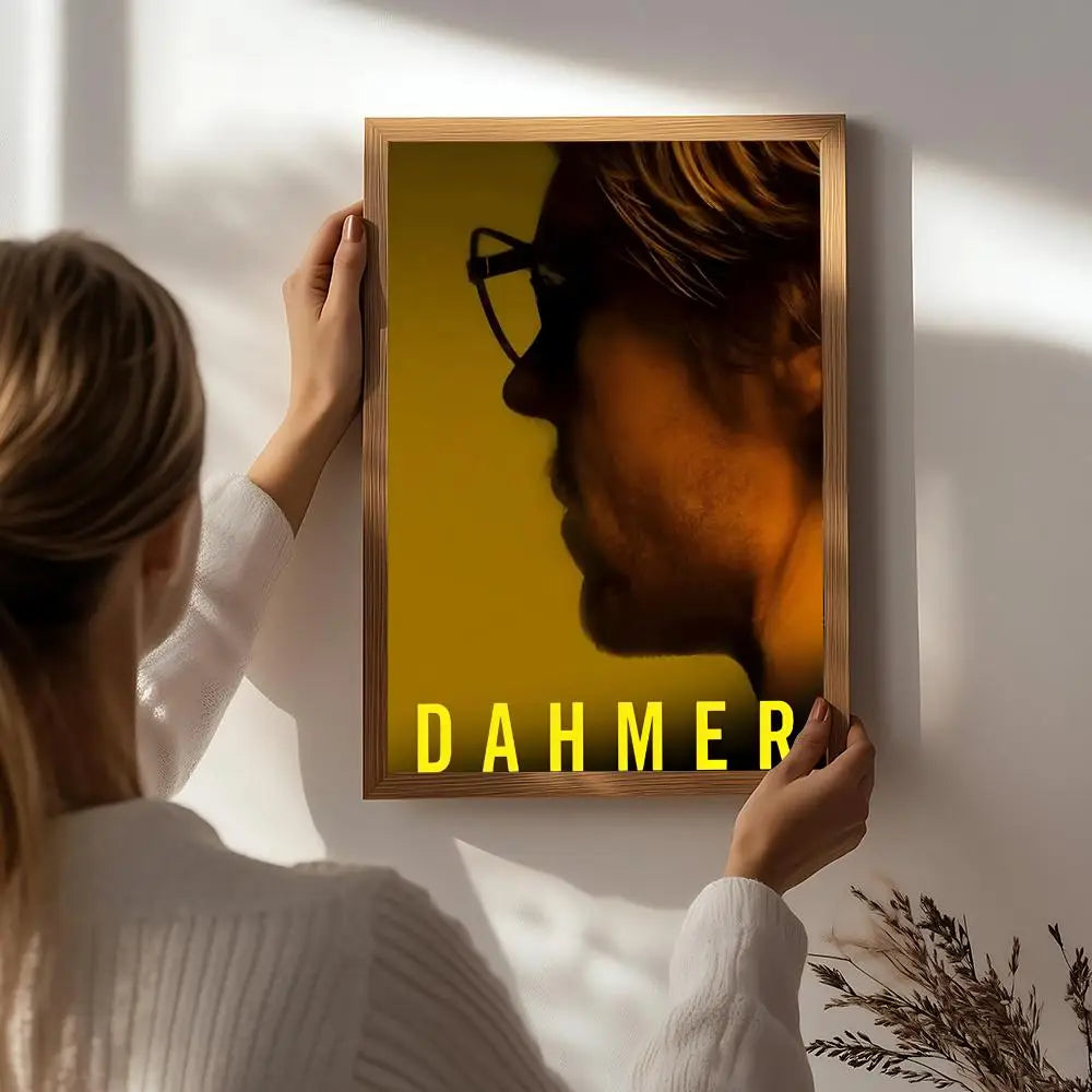 Dahmer Movie Poster – HD Self-Adhesive Waterproof Wall Art Movie Wall Poster Peaceful Pleasures Health and Wellness White9 50X70cmNoframe