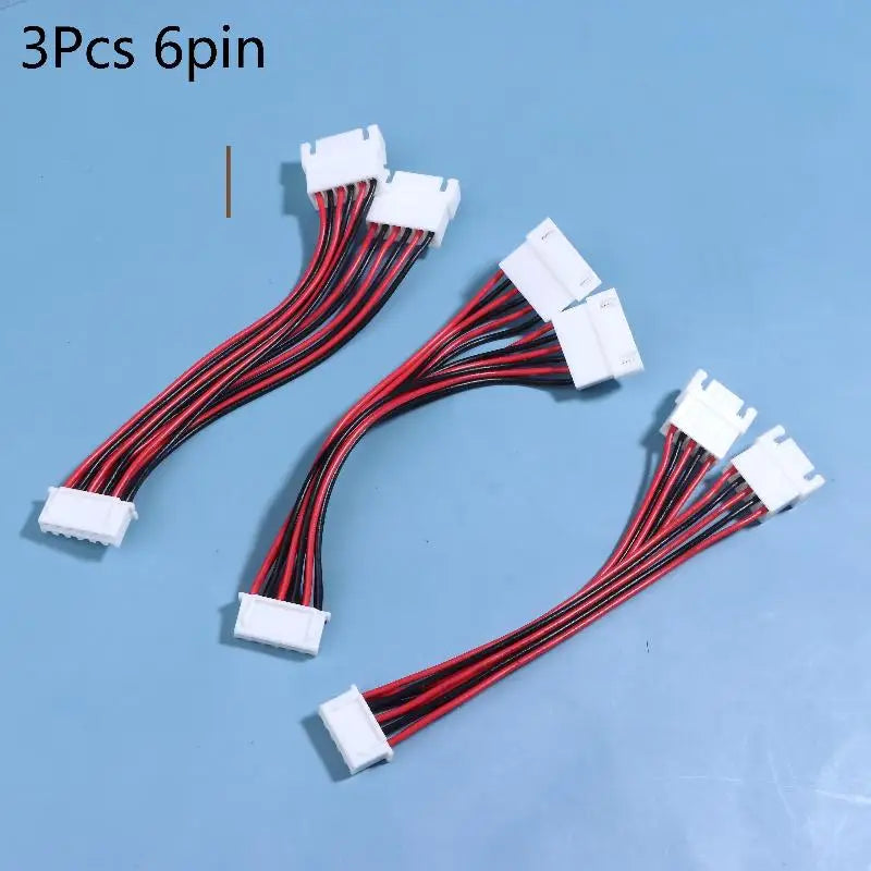 3Pcs/pack XH2.54MM Y-Splitter Cable Male To 2 Female Connector 26AWG Power Extension Cord 2/3/4/5/6 Pin Splitter Cable Adapter Peaceful Pleasures Health and Wellness A5 3Pcs