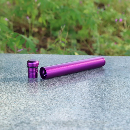 Aluminum Storage Tube Container Smell Proof Metal Tube Container Gift for Friends Family Members Peaceful Pleasures Health and Wellness