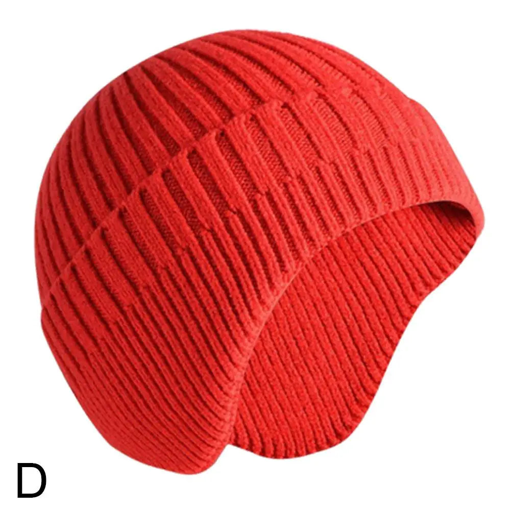 Winter Knit Hat with Ear Protection – Unisex Warm Cycling Cap