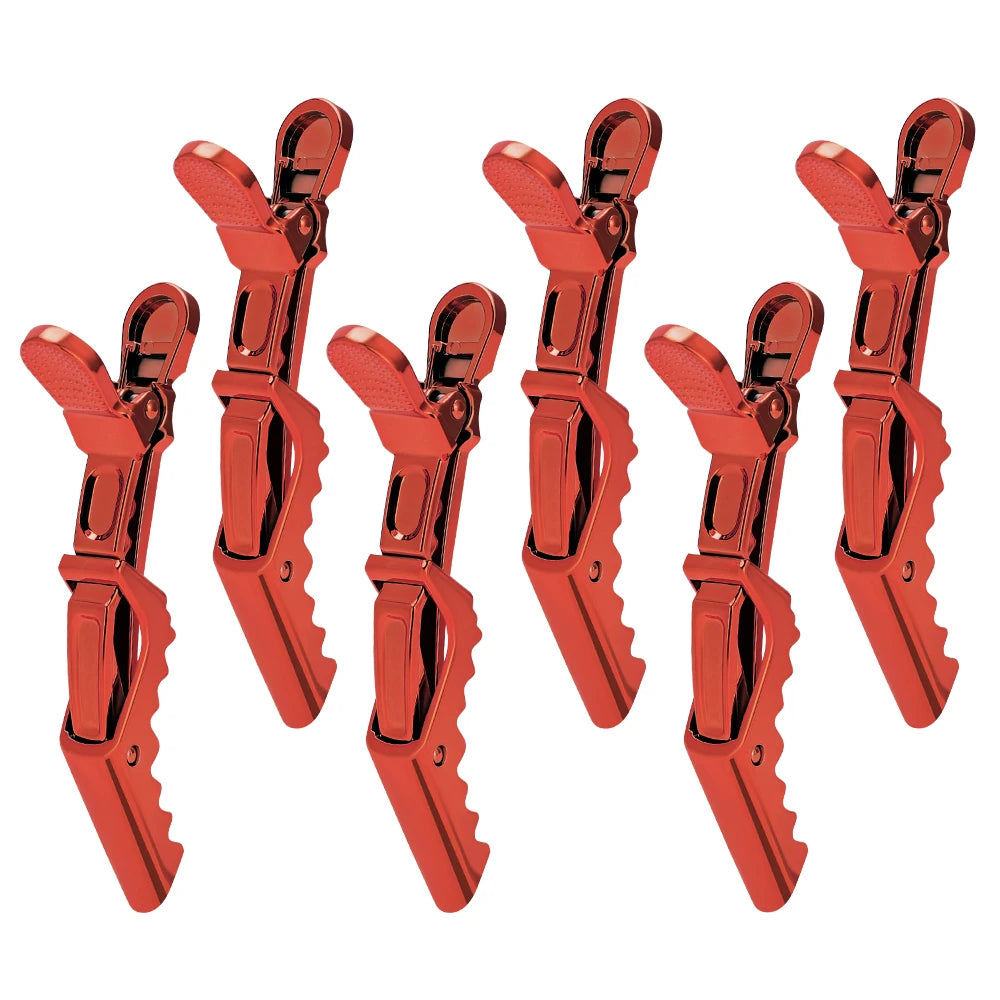 6Pcs Colorful Alligator Hair Clips Clamps Hairdressing Hair Grip Crocodile Hairpins Hair For Hairdressing Sectioning Salon Tools Peaceful Pleasures Health and Wellness D Size fits all