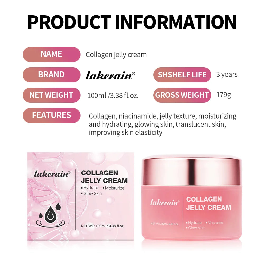 Salmon DNA PDRN Pink Peptide Serum with Collagen Jelly Cream Collagen Tightening Soothing Anti-Aging Firmness Hydration Skincare Peaceful Pleasures Health and Wellness