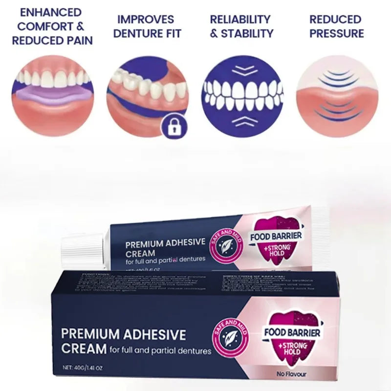 Denture Adhesive Silicone Cushion Reline Kit – Secure Fit
