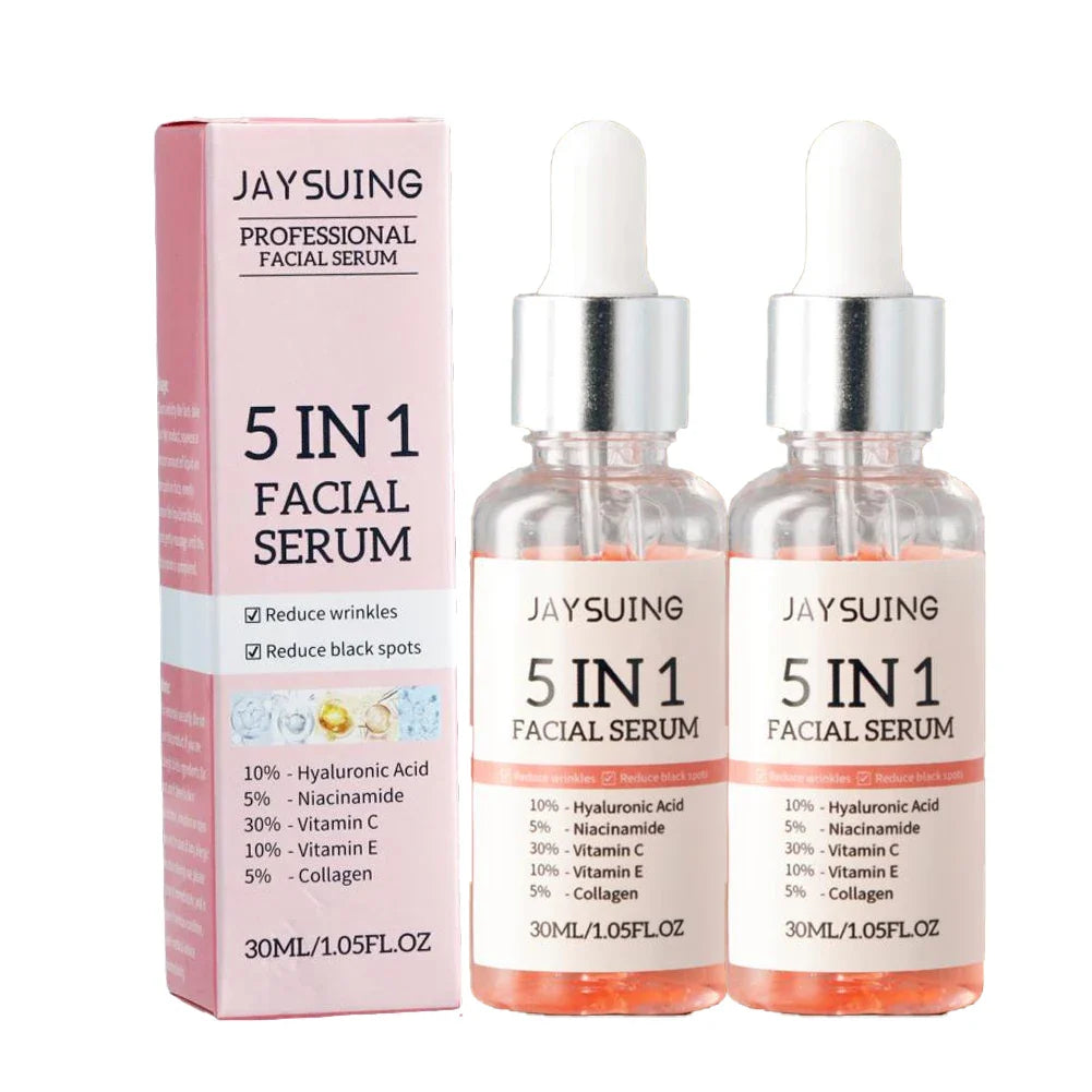 5-in-1 Vitamin C & Hyaluronic Acid Face Serum – 30ml