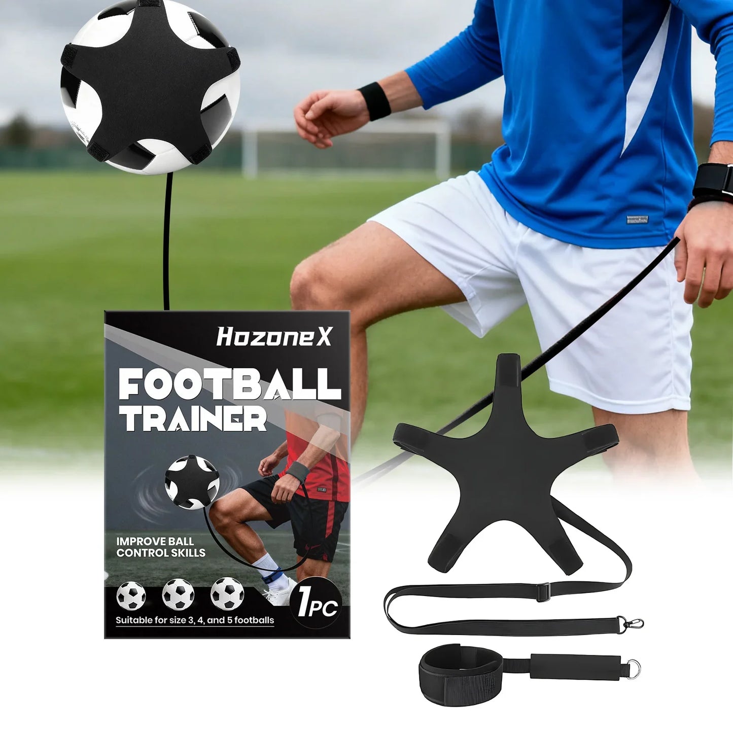 Adjustable Wristband Soccer Ball Trainer – Sizes 3 4 5 | Solo