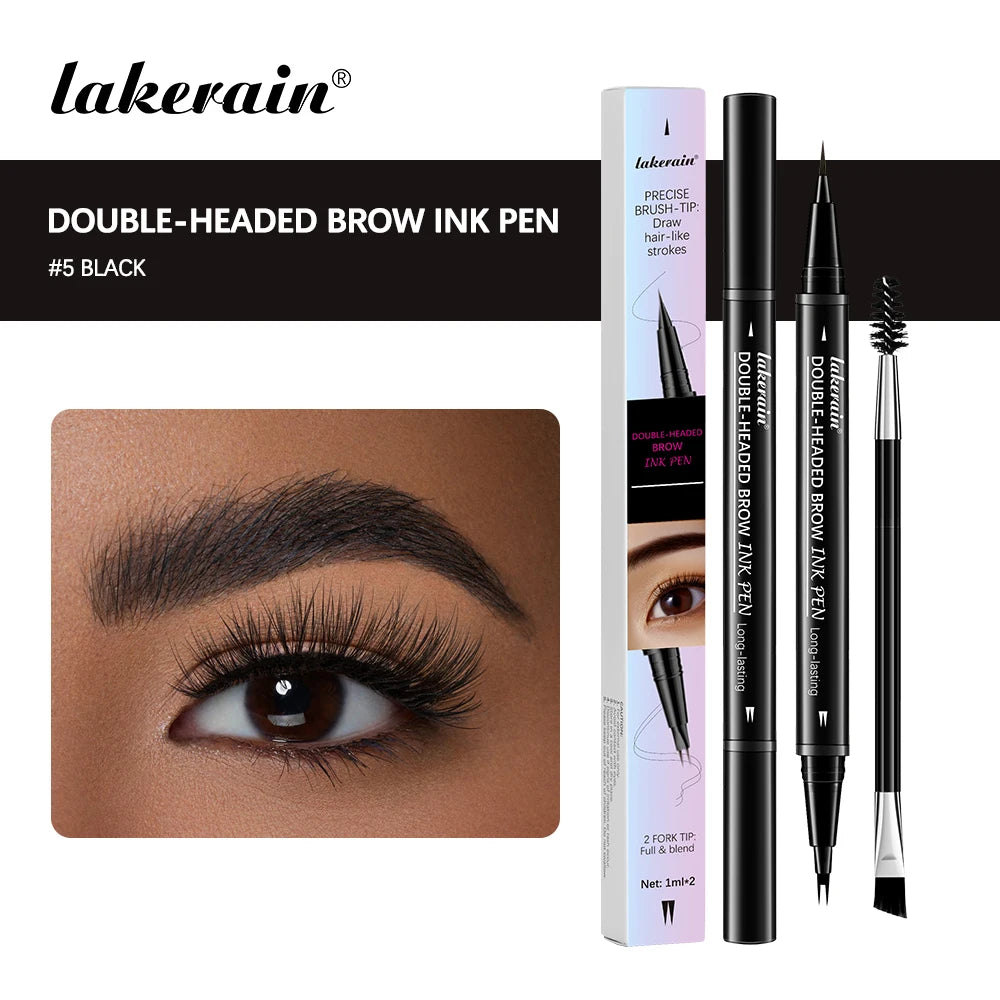 2-in-1 Eyebrow Pencil & Eyeliner | Waterproof, All Skin Tones Eyebrow Pencil Eyeliner Peaceful Pleasures Health and Wellness color5 BLACK