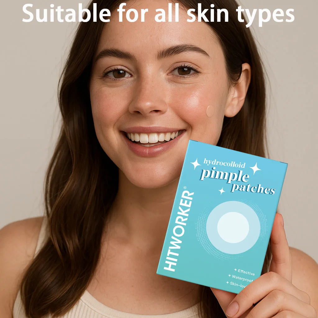 Invisible Waterproof Hydrocolloid Acne Patches – All Skin Types