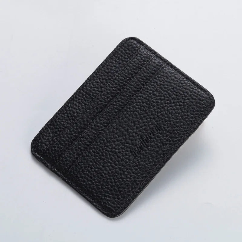 Women Slim Minimalist Wallet Ultra-Thin Wear-resistant Large Capacity Wallet for Money Business Cards Peaceful Pleasures Health and Wellness 3