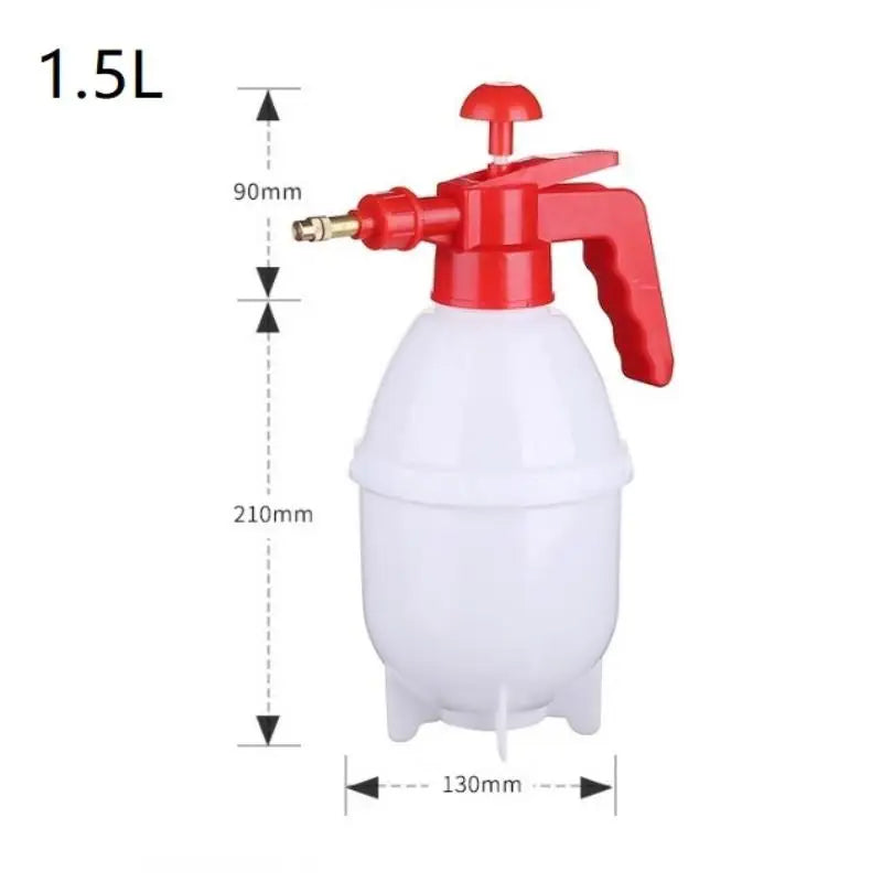 Hand Pressure Water Sprayer Trigger Air Pump Garden Disinfection Sprayers Spray Bottle Home Car Cleaning Sprayer Watering Can Peaceful Pleasures Health and Wellness White L