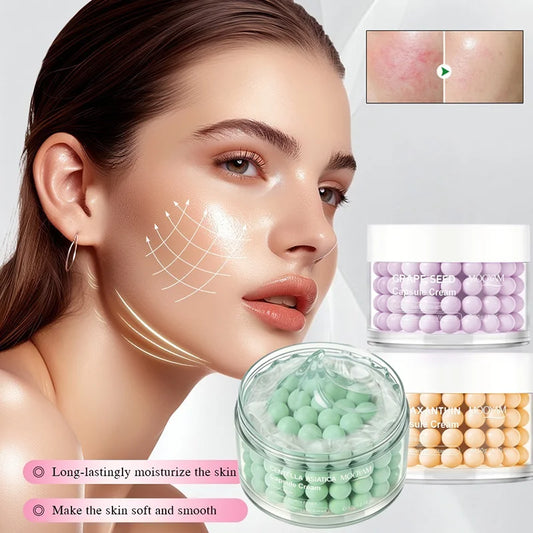 Centella Asiatica Capsule Cream | Hyaluronic Acid & Grape Seed Facial Moisturizer Cream Peaceful Pleasures Health and Wellness